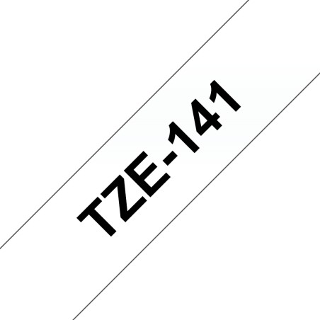 Brother TZE141 18MM BLACK ON CLEAR - Labeltape